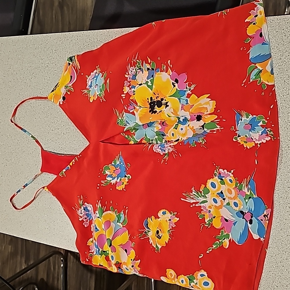 POLO Floral Silk Halter (S)